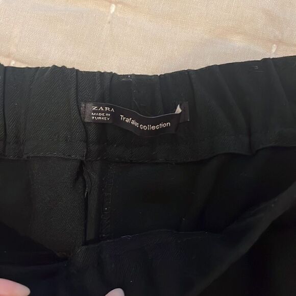 Zara Trafaluc Black Track Joggers with Red and white stripe - Picture 3 of 12